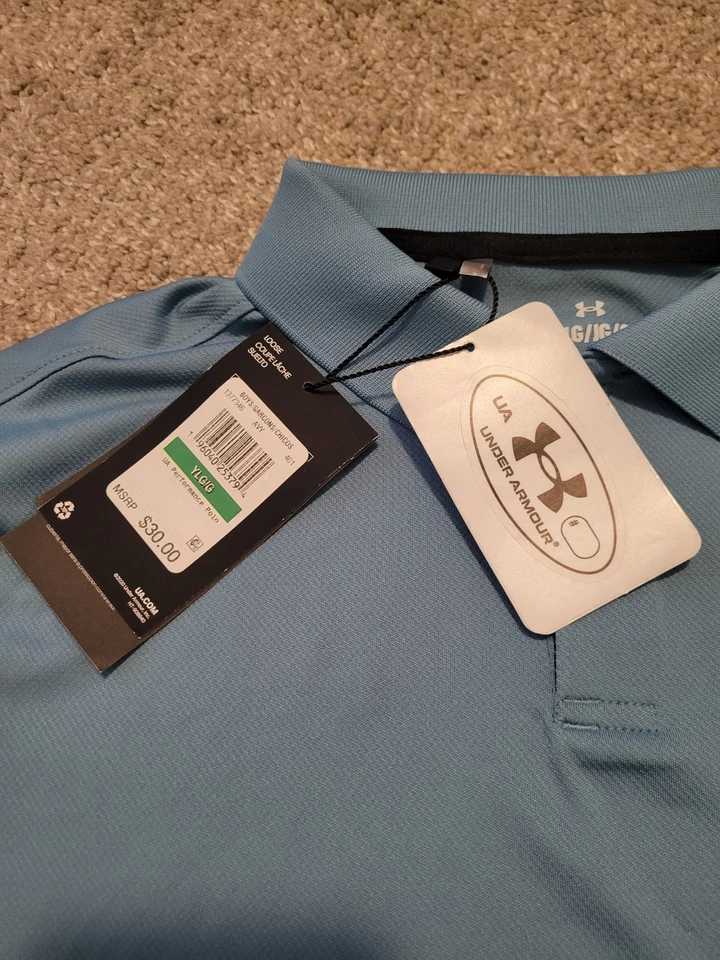 Polo Under Armour UA Performance con Upf 50 juvenil grande nuevo con etiquetas Foto 2 de 4
