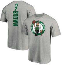 Men's Jaylen Brown Heathered Gray Boston Celtics Playmaker Name  Number T-Shirt