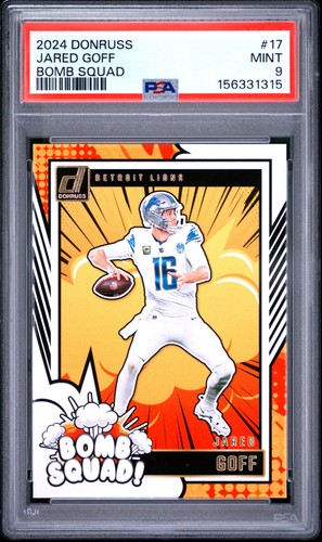 2024 Panini Donruss Bomb Squad Jared Goff #17 card