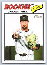 JADEN HILL  ROCKIES 2026 TOPPS HERITAGE SP #26