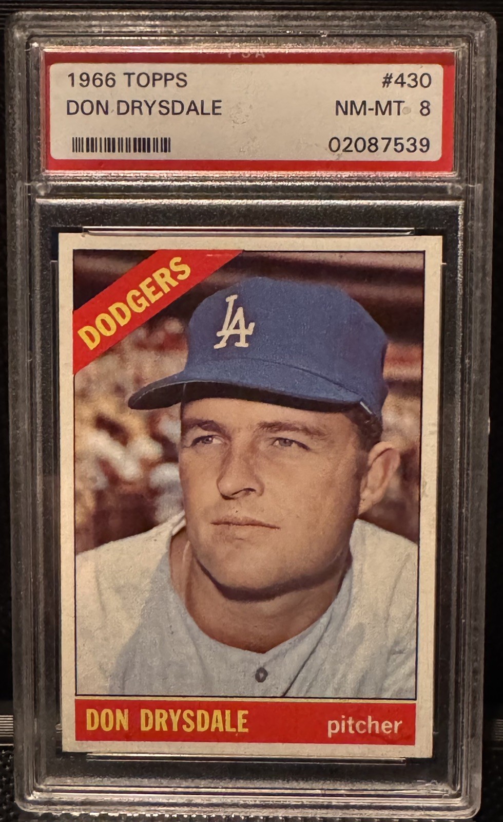 1966 Topps Don Drysdale #430 PSA 8 NM-MT!!!