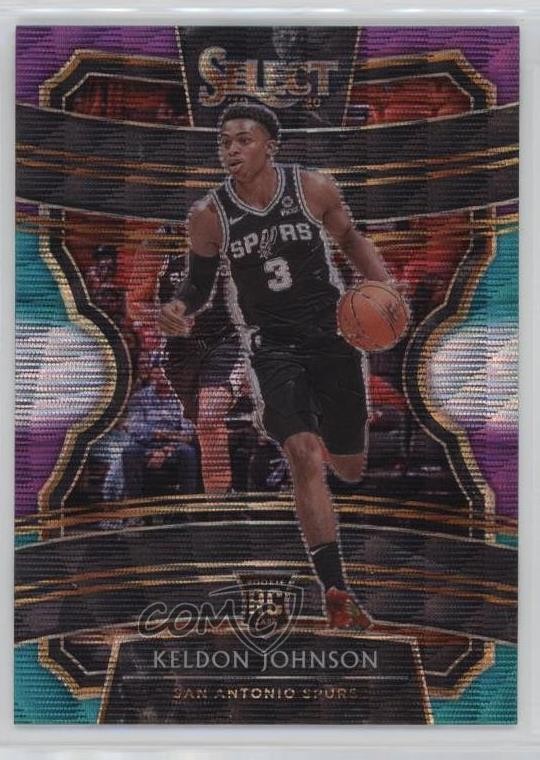 2019-20 Panini Select Concourse Tri-Color Prizm Keldon Johnson #45 1b9b