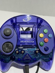 Nyko Dream Master Sega Dreamcast Controller Transparent Purple Tested Working