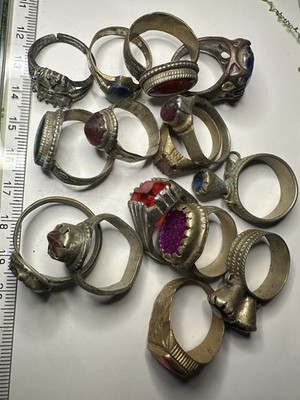 Antike oder Vintage Ringe Konvolut 10 Datum unbekannt