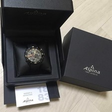 Alpina Sea Strong Diver Chronograph AL-372LBBG4FBV6 44mm Men's Watch Rare w/box 9