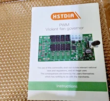 HSTDIA 12/24V PWM Violent Fan Governor 0%-100% 25KHz Speed Controller for 4-Pin