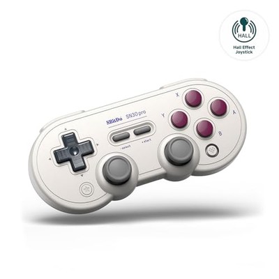 8BitDo SN30 Pro Bluetooth Controller  Hall Effect Joystick Update  Compatible