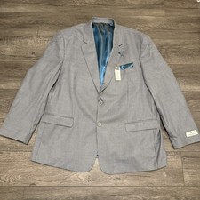 OAK HILL Mens BLAZER GREY HOUNDSTOOTH BLAZER SPORTS COAT Sz 2XL 50/52 NWT