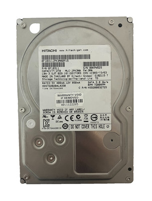 HITACHI HDS722020ALA330 HDD 2TB SATA 3Gb/s 7.2K 3.5'' 512 b/s