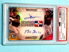 2024 Bowman Chrome#/99 Intern Impact Leo De Vries Jose Ramirez Dual Auto PSA 10