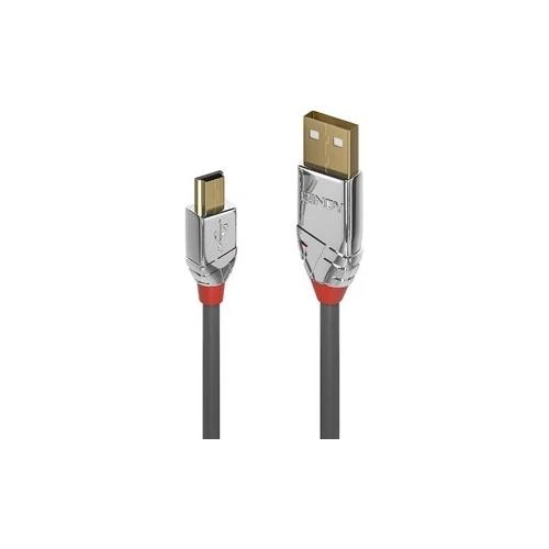 Câble De Transfert De Données USB De Type A Mâle À B Mâle Mini USB Gris 5 M - Photo 1/1