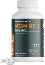 Vitamina B12 1000mcg una vez al d a tabletas vegetarianas 250 uds