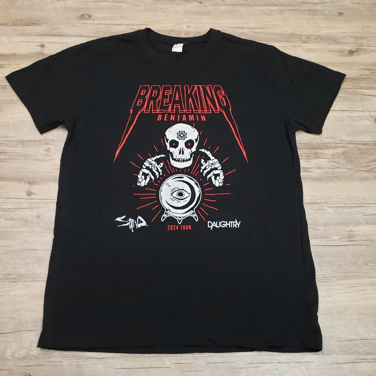 Breaking Benjamin T-Shirt Uomo Donna Grafica - Maglietta Nera Unisex Morbida E Comoda