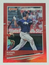 Rafael Devers 2020 Donruss #164b Beantown Variation Holo Red Parallel Red Sox