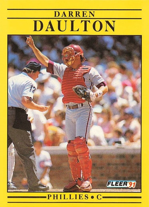 Darren Daulton 1991 Fleer Card 393