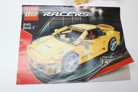 lego 8143 setnr. incomplete set lego racers book 2 Ferrari yellow
