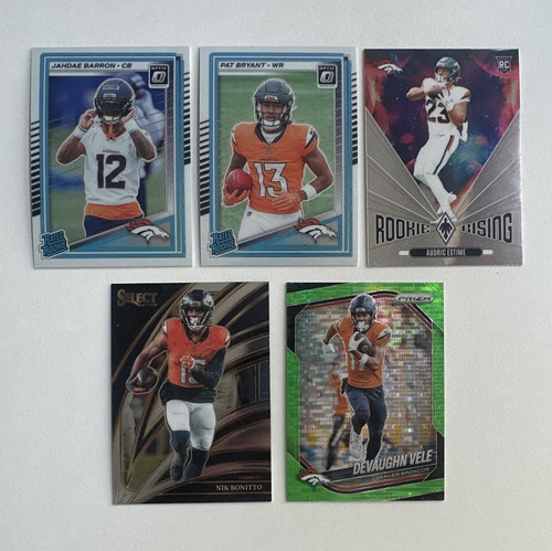 Denver Broncos 5-Card Lot (ROOKIES and Vets)