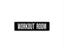 Workout Room Metal Sign, Home Gym Wall Decor, Fitness Room Sign, Gym Wall