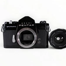 PENTAX SP SLR Film Camera w/ Super-Takumar 35mm f/3.5 Lens [Tested, working]