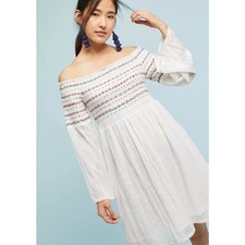 MSRP $168 Farm Rio Off-The-Shoulder Smocked Top or Mini Size S | SAME DAY SHIP