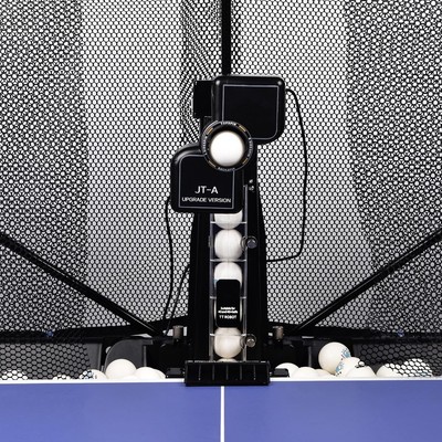WAYMARK Ping Pong Machine with Net Table Tennis Robot JT-A Black 