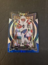2024 Panini Select Football Concourse Antonio Gibson #7 Black & Blue Shock Prizm