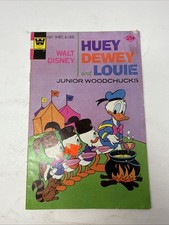 Huey Dewey And Louie Junior Woodchucks 35 Whitman Comics VG STICKER ON COVER