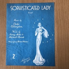 Sophisticated Lady Sheet Music Duke Ellington Mills Music 1933
