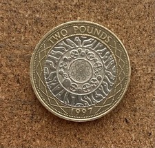 1997 Two Pound £2 Coin – Technology Design – Circulated – Good Condition – UK