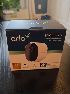 Arlo Pro 5S 2K Indoor/Outdoor Wire-Free Spotlight Security Camera - Sealed