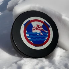 Vintage 70s 80s Viceroy Nova Scotia Voyageurs Hockey Puck AHL Montreal Canada