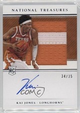 2021-22 Panini National Treasures Collegiate /35 Kai Jones #CSS-KJ Auto 0qw3