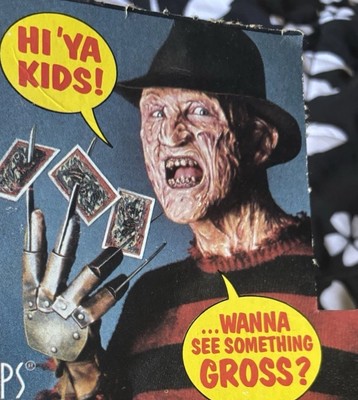  Topps Fright Flicks box -1988- 4 Packs 