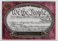 2009 A Piece of History Historical Moments Red US Constitution Signed #172 0ji1