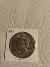 1921 Peace Dollar Key Date 90% Silver XF/AU Raw Better Date US Coin — photo 1