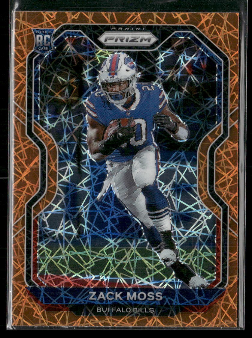 2020 Panini Prizm #311 Zack Moss Prizm Lazer Rookie Buffalo Bills