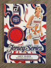 2026 Donruss WNBA Lucy Olsen Jersey Series Red Swatch JS-LO Mystics