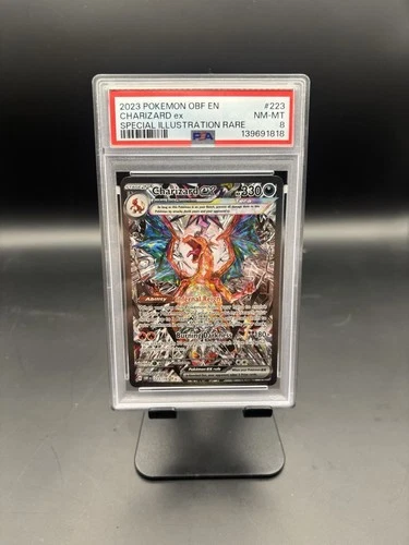 2023 Obsidian Flames Charizard Ex SIR #223 PSA 8