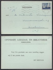 Netherlands private postcards #30 - Bibliotheek Gorinchem 1963