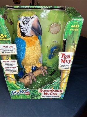 FurReal Squawkers McCaw Remote Interactive Parrot COMPLETE In Box Tested