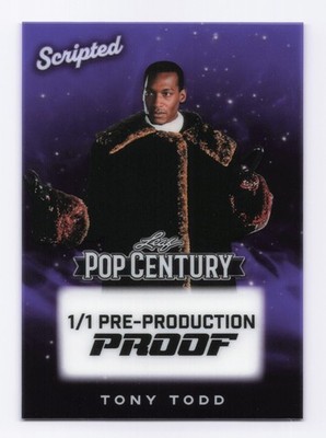 2026 Leaf Metal Pop Century Tony Todd (1/1) PPP Scripted Clear Purple ''CANDYMAN''