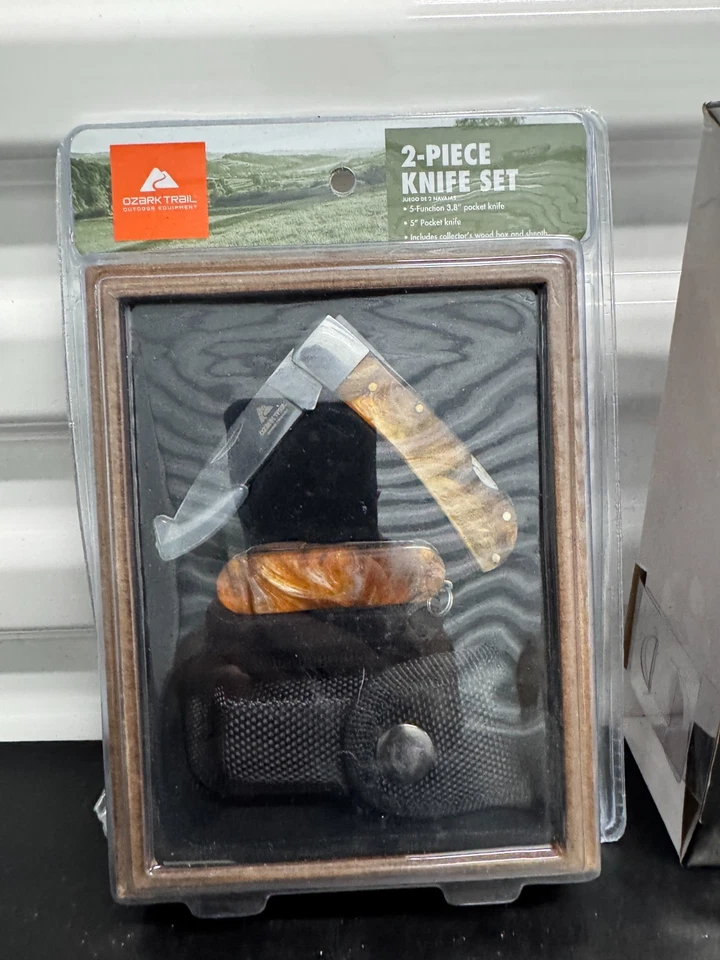 Ozark Trail 2-Piece Pocket Knife Set with Collector’s Box & Sharpener - Image 2 of 4