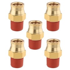5PCS Quick Push to Connect 1/4" OD x 1/4" NPT Quick Push Straight-5PCS