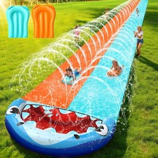 50FT Extra Long Slip Lawn Water Slide for Kids Adults, XXXL Giant Heavy Duty ...