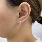 0.8ct Round Drop Earrings Rose Gold 14K Labcreated Diamond F/VS — photo 6