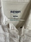 Old Navy Size Xtra Small XS Jean Jacket White Coat Stretch Juniors Women’s ￼ — photo 3