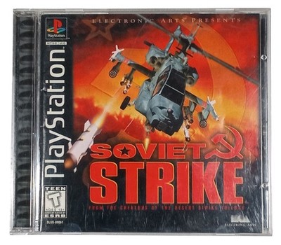 1996 Soviet Strike Sony Playstation PS1 CIB Complete Black Label