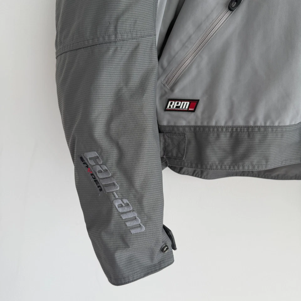 Chaqueta Can-Am Spyder BRP para Hombres XXL Gris Abrigo de Crucero Montar Motociclista RPM Foto 3 de 4