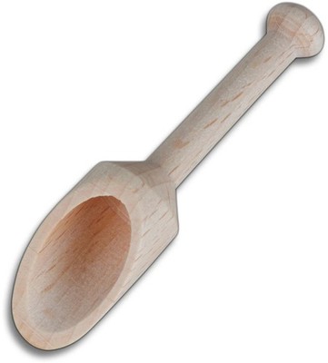 Schäufelchen Schaufel Maß Schüppe rund mit Stiel L 7,8 cm aus Buche - ab 0,94  