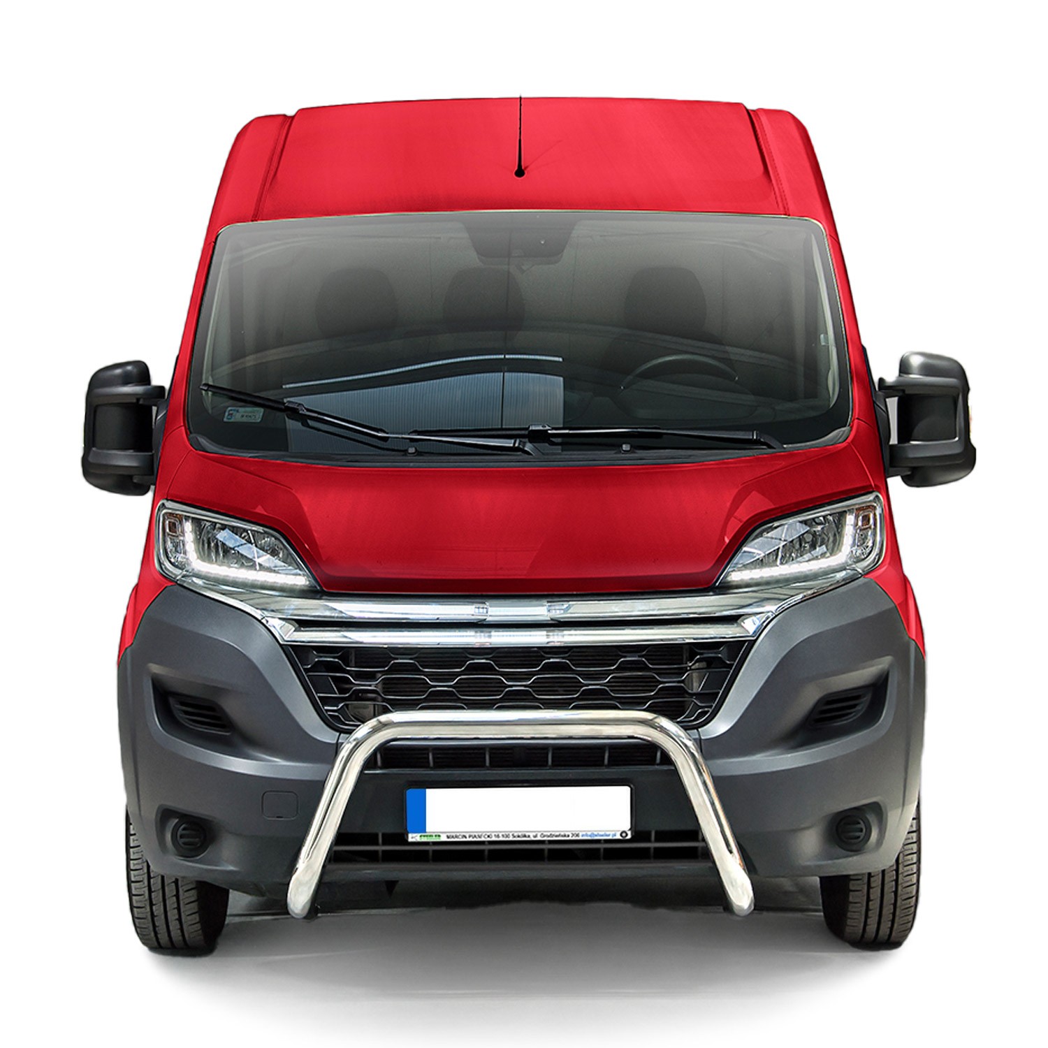 Pare-buffle en acier inox brillant pour Citroen Jumper protège votre calandre avec élégance